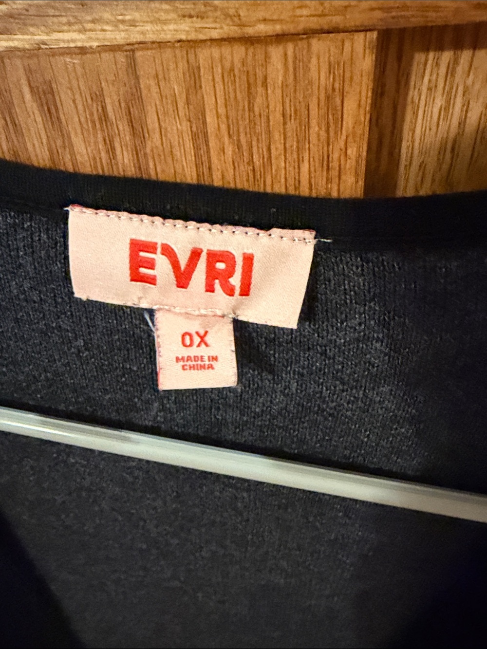 EVRI Black Open-Front Long Cardigan with Front Pockets - Picture 2 of 6